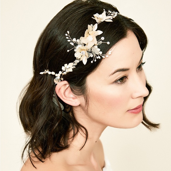 HERSILIA FLORAL HEADPIECE - Picture 2 of 7